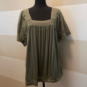 Lane Bryant Olive Green Top 18/20